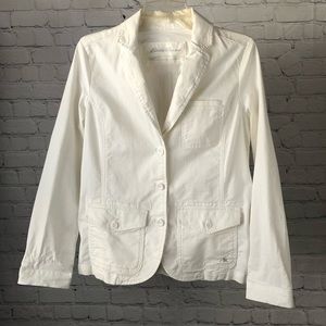 Women’s Eddie Bauer white stretch utility jacket size 6